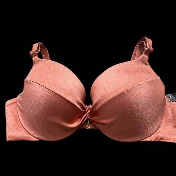 Victorias Secret Swim Twist Removable Push-Up Padding Bra Bikini top Canyon Rose - Picture 8 of 10